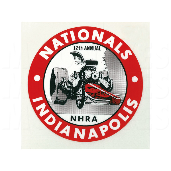 Photo1: HOT ROD Sticker 1966 NHRA INDIANAPOLIS NATIONALS (1)