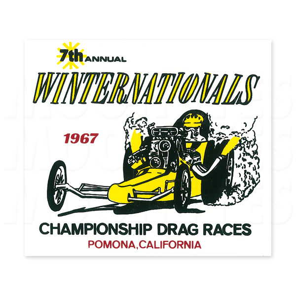 Photo1: HOT ROD Sticker 1967 NHRA WINTER NATIONALS (1)