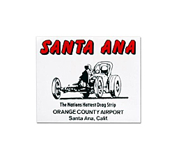 Photo1: HOT ROD Sticker SANTA ANA DRAG STRIP Sticker (1)