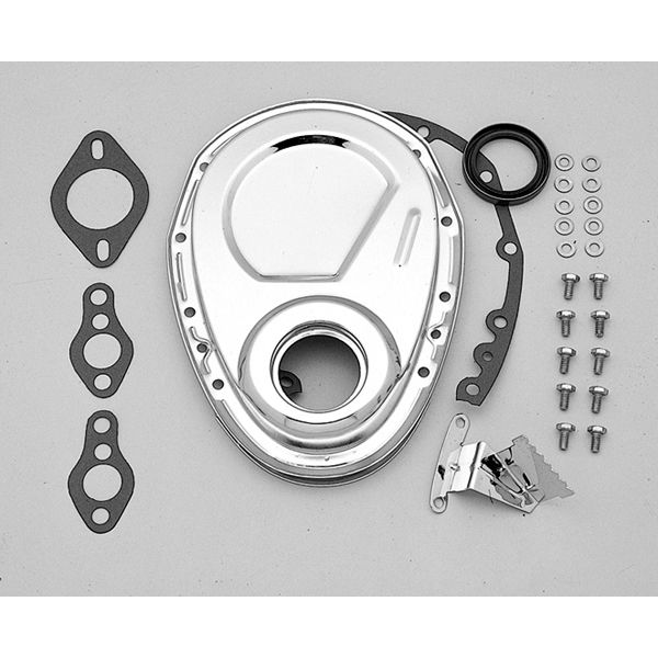 Photo1: Chrome Timing Cover Set (1)