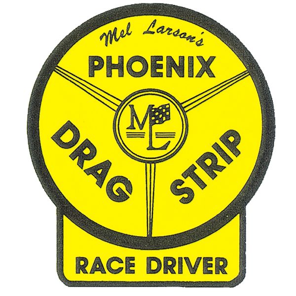 Photo1: HOT ROD Sticker PHOENIX DRAG STRIP RACE DRIVER Sticker (1)