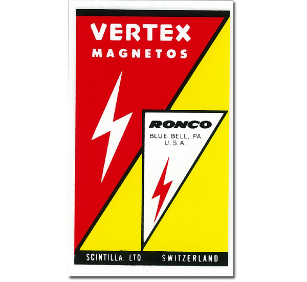 Photo1: HOT ROD Sticker VERTEX MAGNETOS Sticker (1)