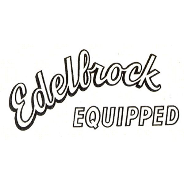 Photo1: HOT ROD Sticker Edelbrock EQUIPPED Sticker (1)