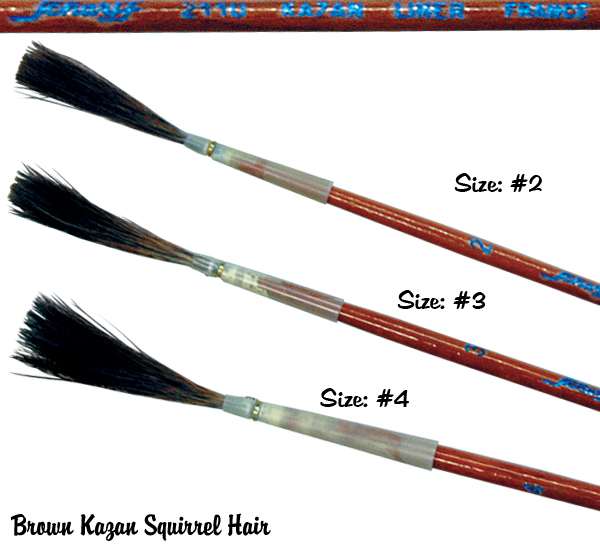 Photo: Scharff "KAZAN" Liner Brushes