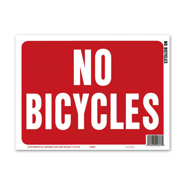 Photo1: NO BICYCLES (1)