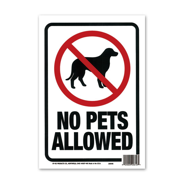 Photo1: NO PETS ALLOWED (1)