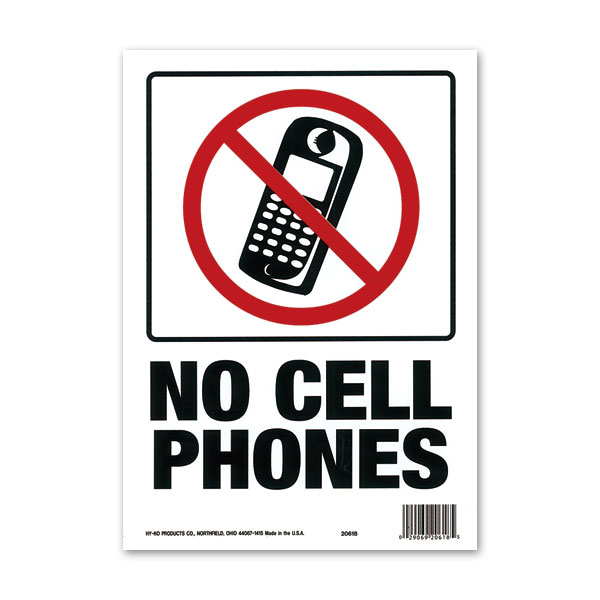 Photo1: NO CELL PHONES (1)