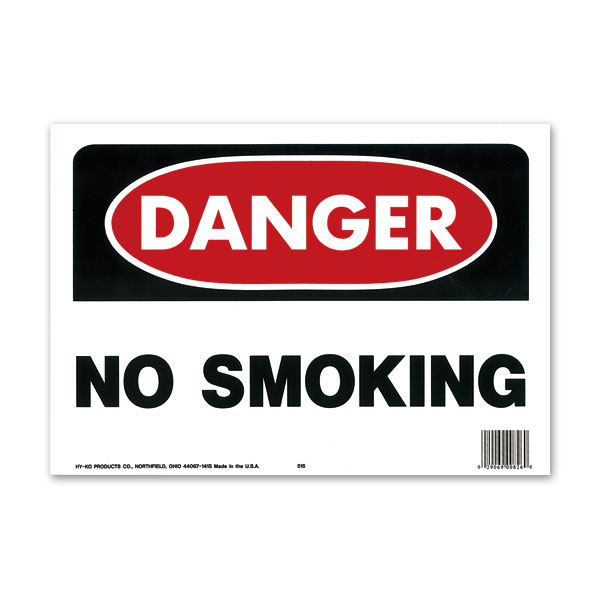 Photo1: DANGER NO SMOKING (1)