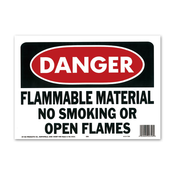 Photo1: DANGER FLAMMABLE MATERIAL (1)