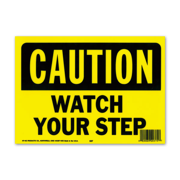 Photo1: CAUTION WATCH YOUR STEP (1)