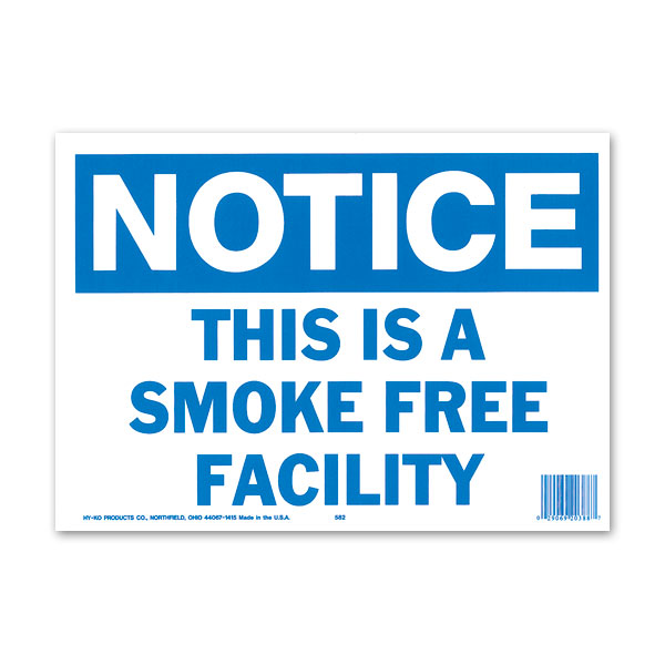Photo1: NOTICE SMOKE FREE FACILITY (1)