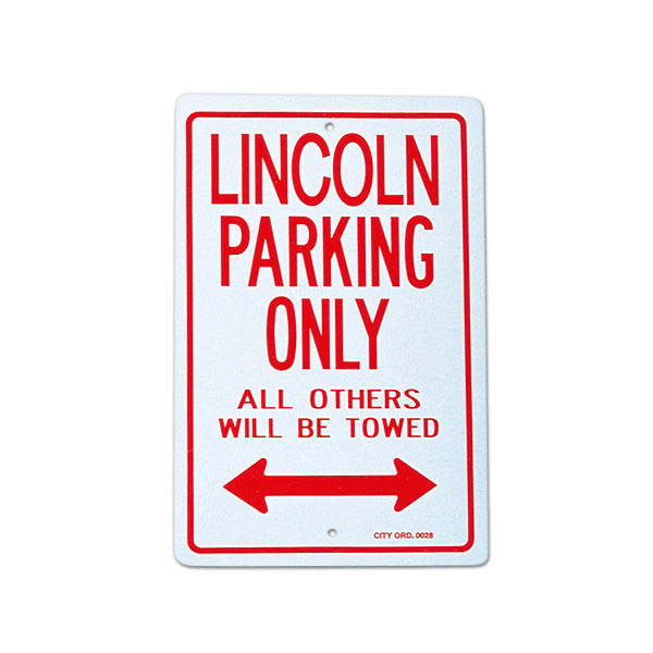 Photo1: Parking Signboard "LINCOLN" (1)