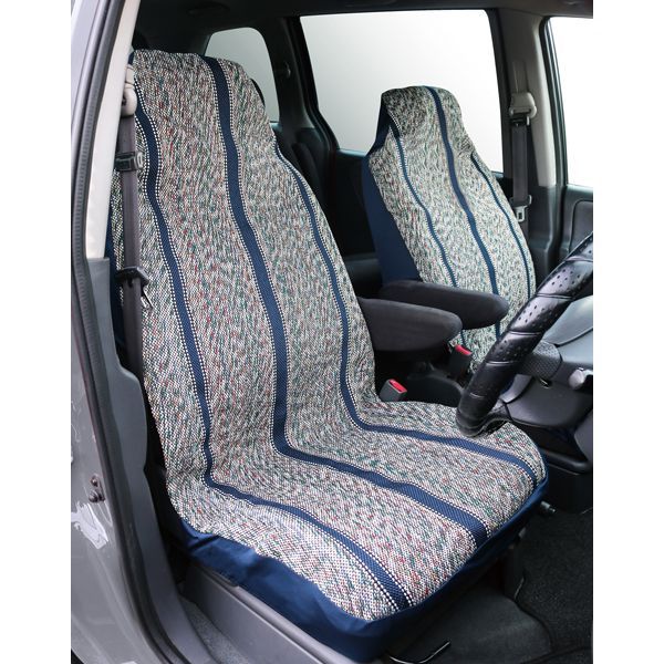Photo1: Saddleman Bucket Seat Cover Blue (1)