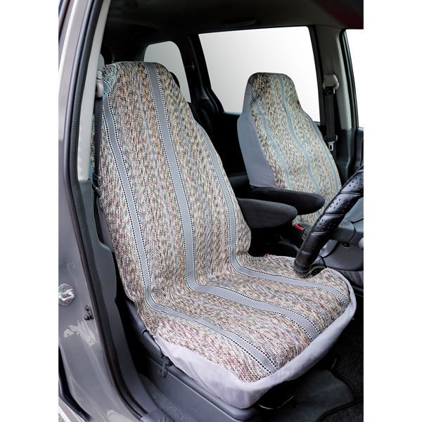 Photo1: Saddleman Bucket Seat Cover Gray (1)