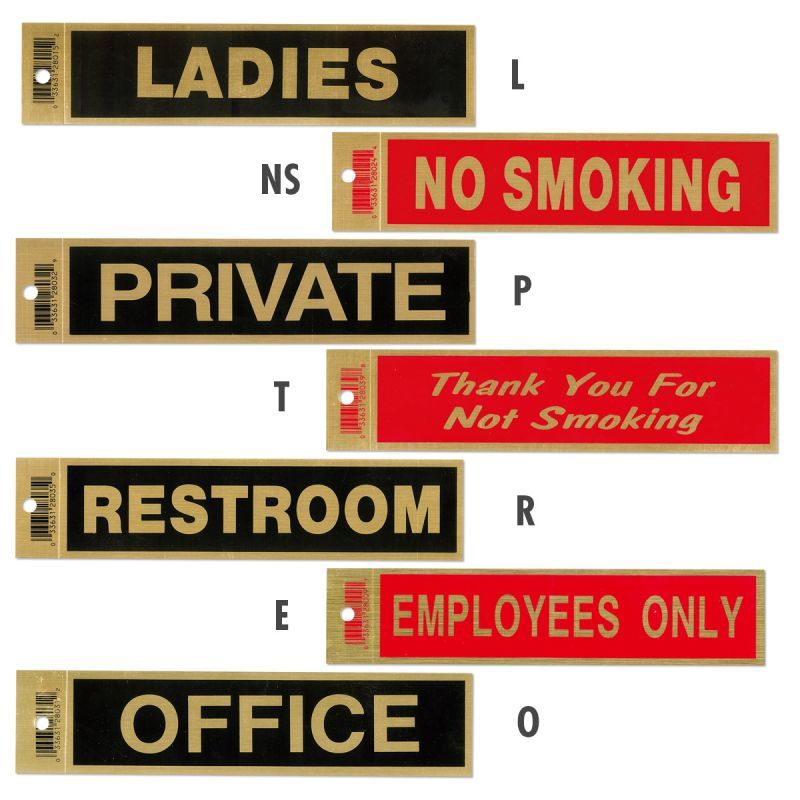 Photo1: 2inch x 8inch Metal Sign Sticker (1)