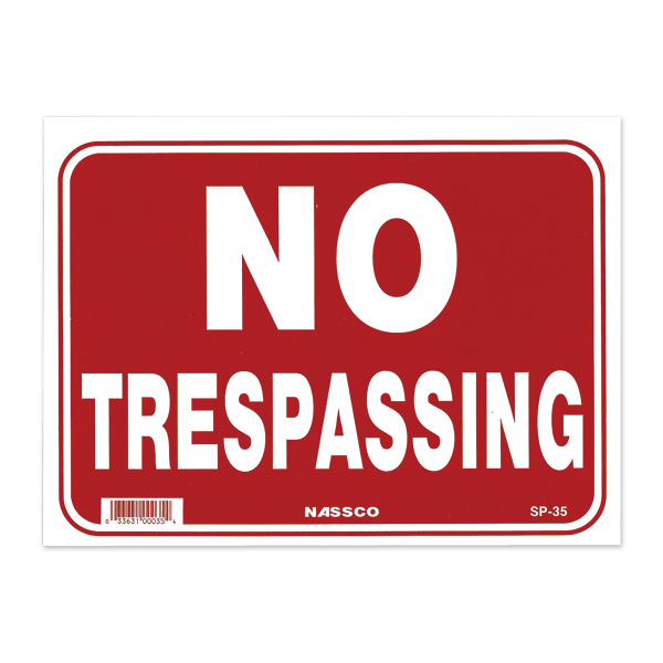 Photo1: NO TRESPASSING (1)