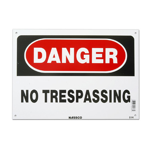 Photo1: DANGER NO TRESPASSING (1)