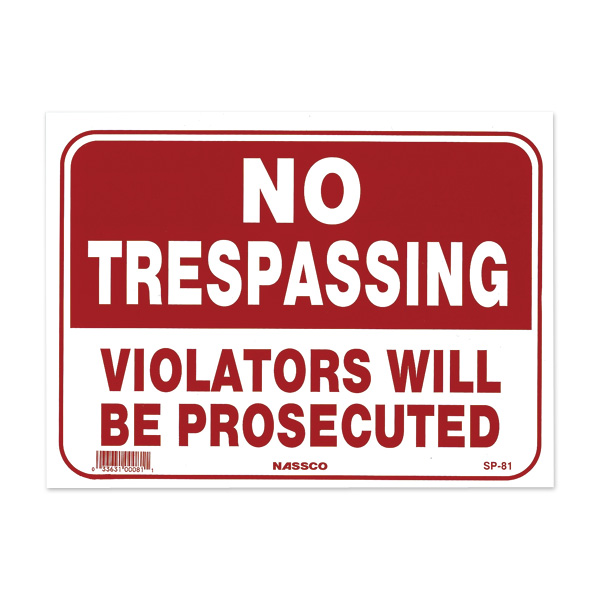 Photo1: NO TRESPASSING (1)