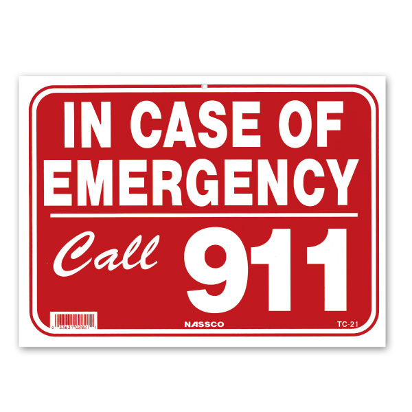 Photo1: IN CASE OF EMERGENCY Call 911 (1)