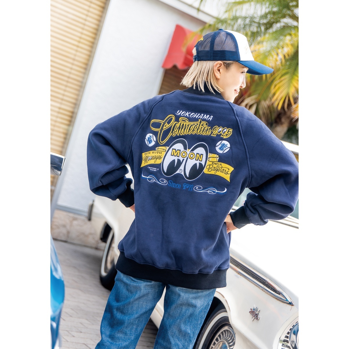 横浜DeNAベイスターズ MOONEYES スタジャン　サイズXXL YOKOHAMA DeNA BAYSTARS x MOONEYES 2025 Varsity Jacket