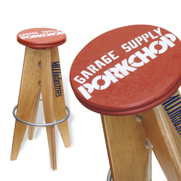 Photo1: PORKCHOP Stool L (1)