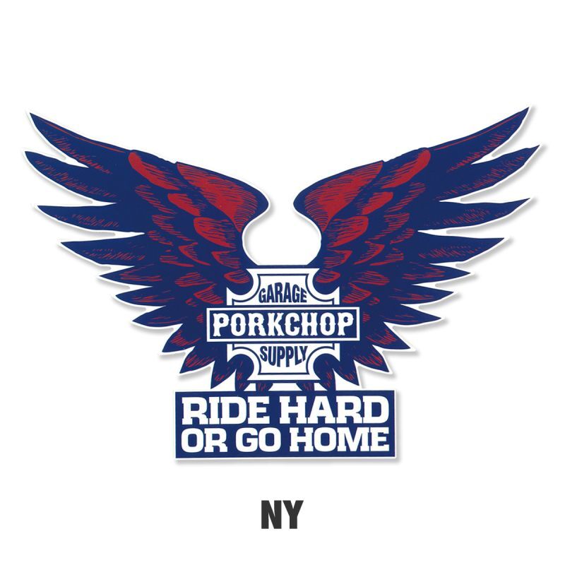 Photo1: PORKCHOP B&S Wing Sticker (1)