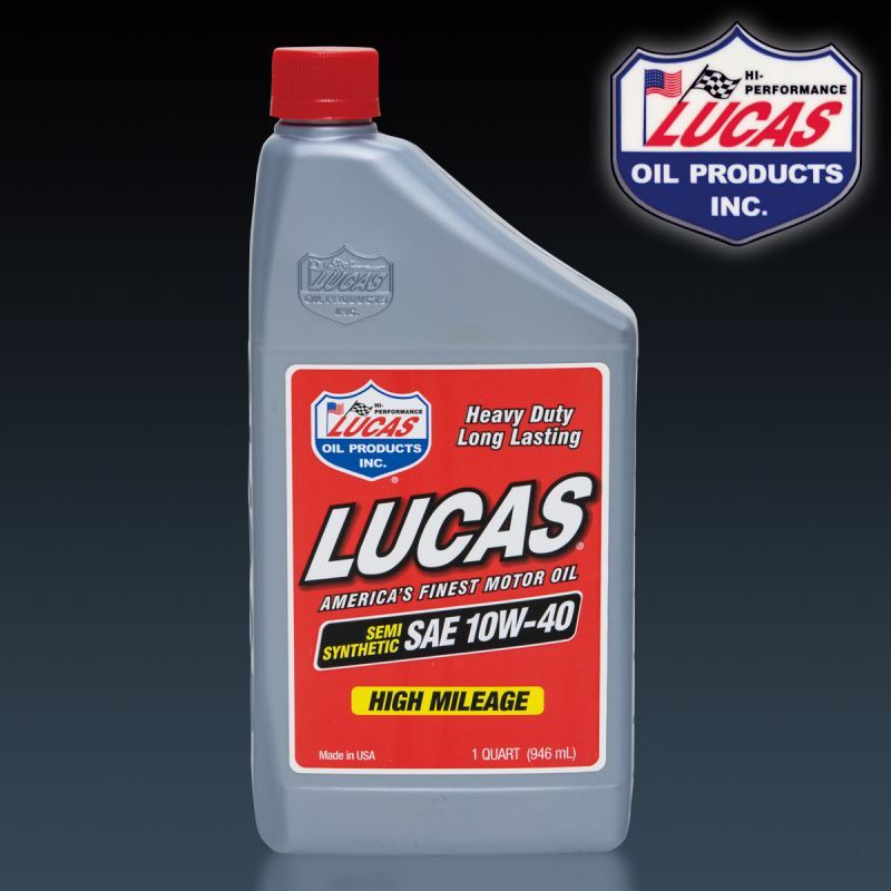 Photo1: LUCAS Semi-Synthetic SAE 10W-40 (1qt) (1)