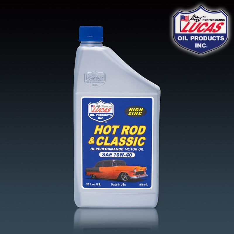 Photo1: Lucas Hot Rod & Classic 10W-40 (1qt) (1)