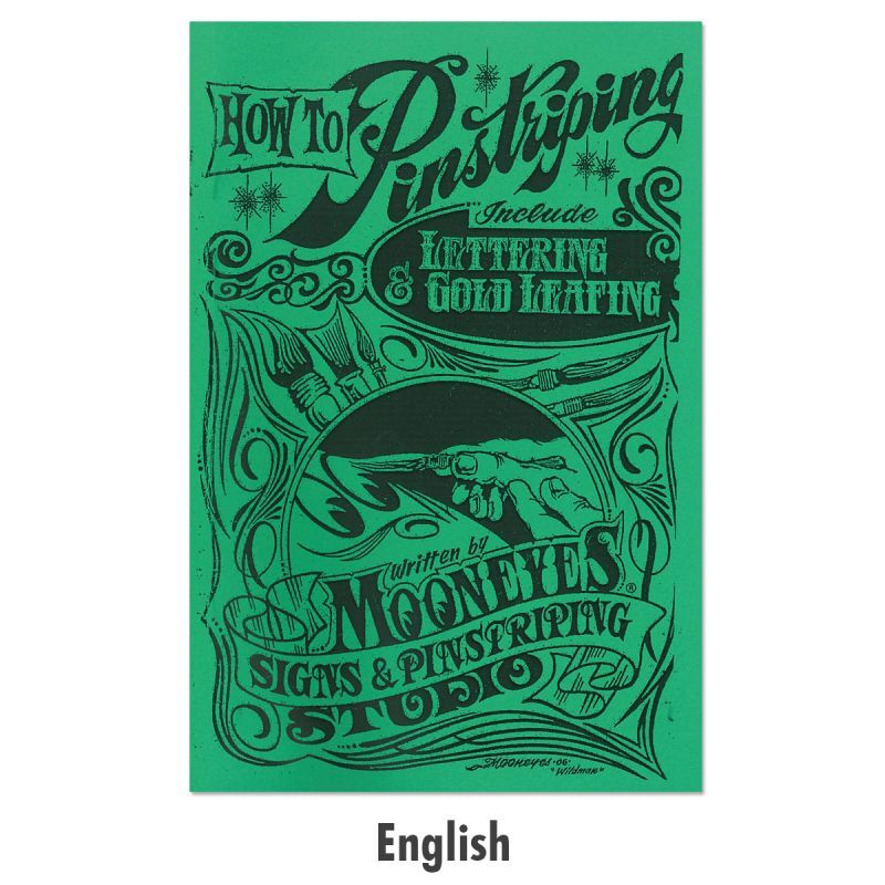 Photo1: Mooneyes How To Pinstriping Guide Book (English) (1)