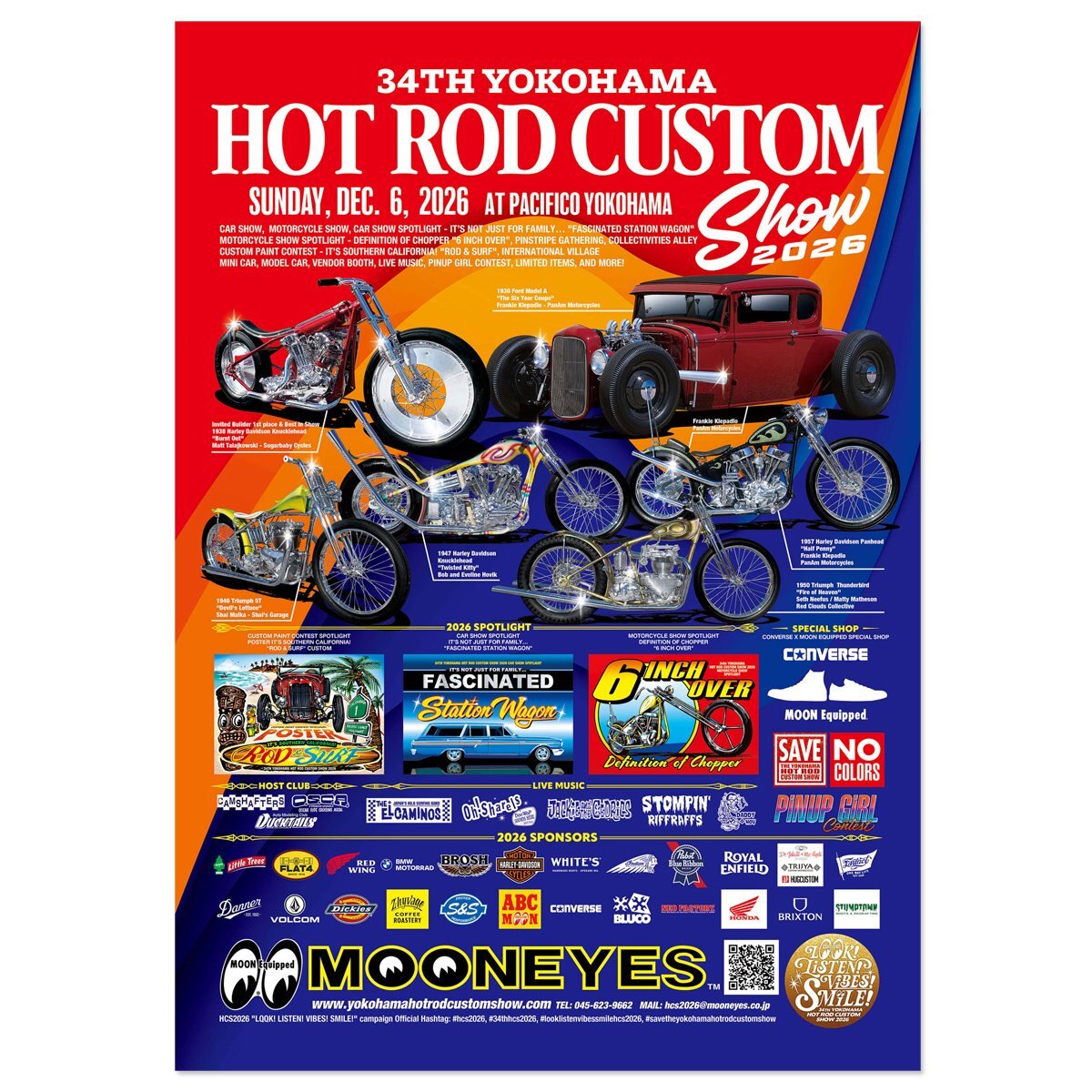 Photo1: 34th YOKOHAMA HOT ROD CUSTOM SHOW 2026 Poster (Photo) (1)
