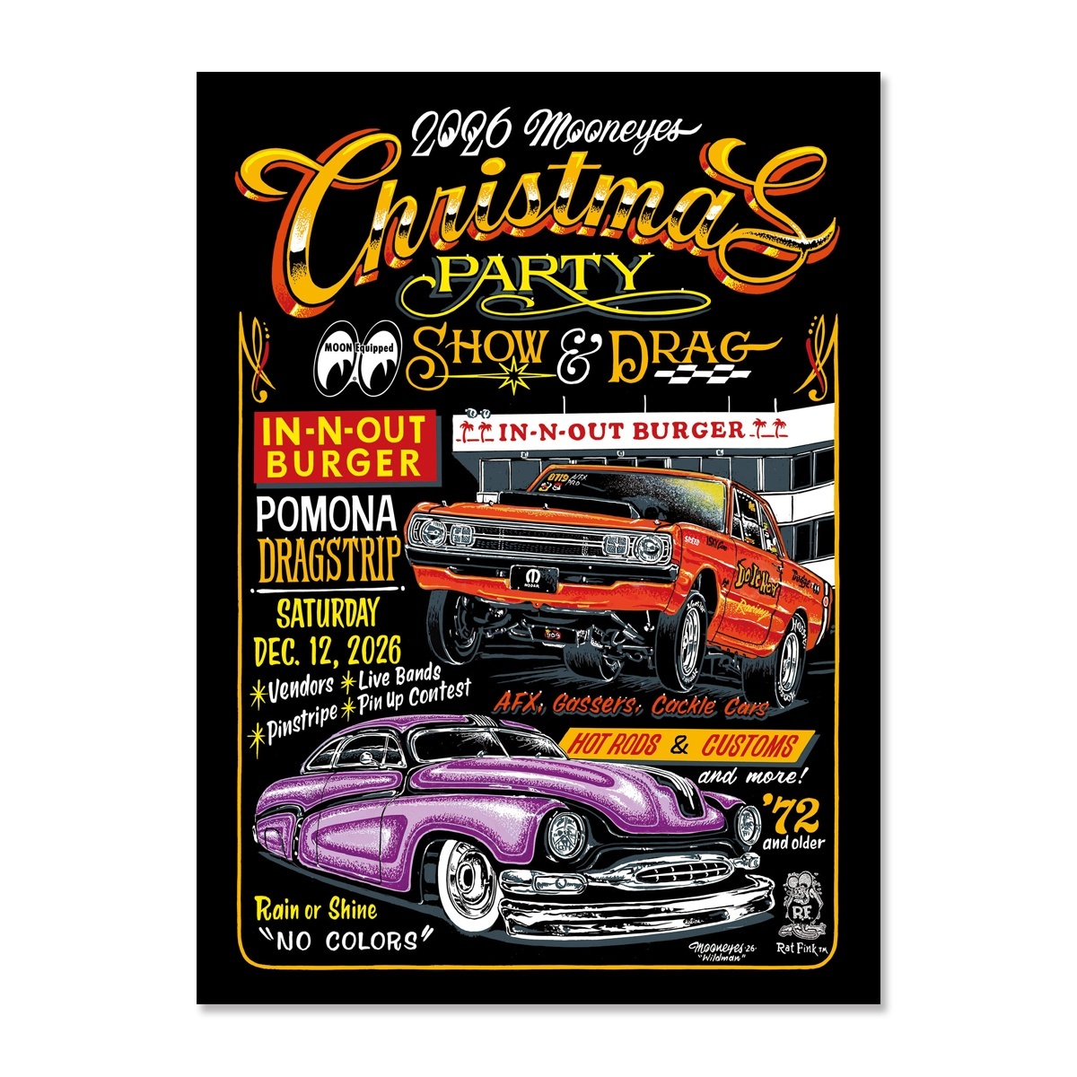 Photo1: MOONEYES CHRISTMAS Party 2026 Poster (1)