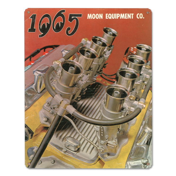 Photo1: Moon Vintage Sign Plate 1965 Front Cover (1)