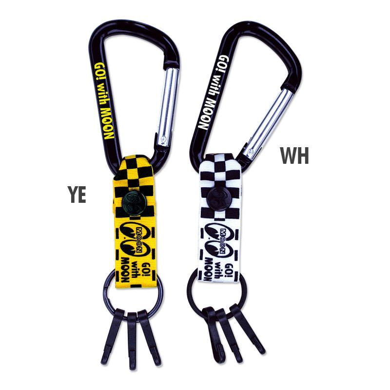 Photo1: MOON Checker Big Carabiner Key Ring (1)