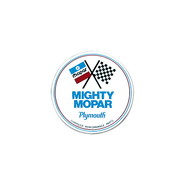 Photo1: HOT ROD Sticker MIGHTY MOPAR Plymouth Parts Sticker (1)