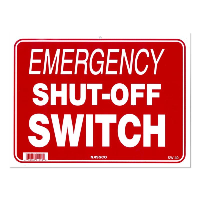 Photo1: EMERGENCY SHUT-OFF SWITCH Message Plate (1)