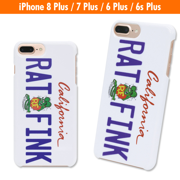 Photo1: 【30%OFF】 Rat Fink iPhone8 Plus,iPhone7 Plus & iPhone6/6s Plus Hard Cover California Plate (1)