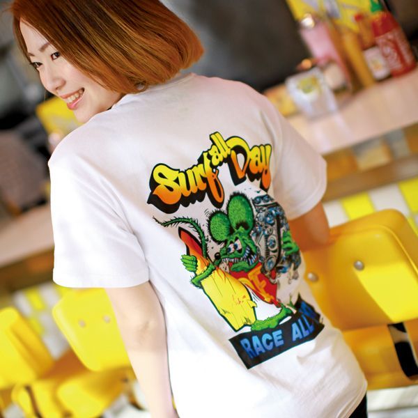 Photo: Rat Fink Monster T-Shirt "Surf all Day"