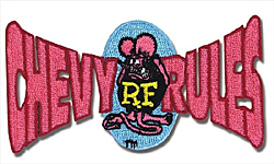 Photo1: Rat Fink Chevy Rules Patch (1)