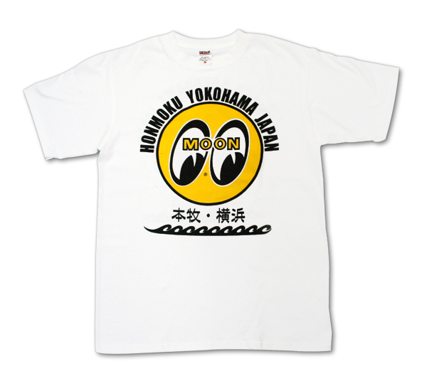 Photo1: MOON EYEBALL Honmoku - Yokohama T Shirt (1)