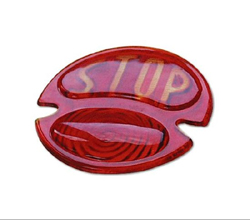 Photo1: STOP Tail Lens for 1928 - 1931 Tail Lamp (1)