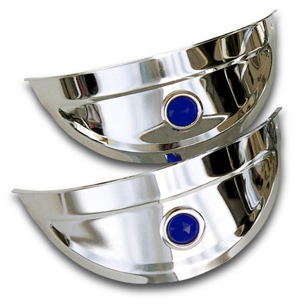 Photo1: Blue Dot Head Light Visor (1)