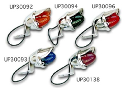 Photo1: Chrome Single Mini Light  (Blue Lens) (1)